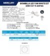 Ficha técnica MERCURY Bombillo LED CON Ventilador 22W