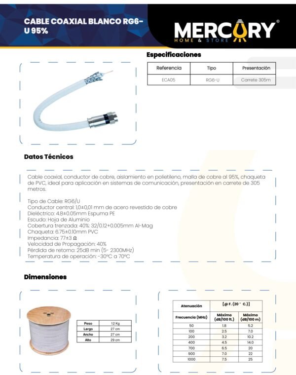 mercury-cable-coaxial-blanco-rg6-u-95-ficha-tecnica Ficha técnica MERCURY Cable Coaxial Blanco Rg6-u 95%