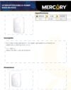 Ficha técnica MERCURY Interruptor Doble S-poner Blanca