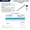 Ficha técnica MERCURY Lampara LED 18W Antipolvo 120 CM