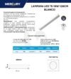 Ficha técnica MERCURY Lampara LED 18W Antipolvo 120 CM