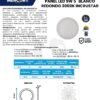 Ficha técnica MERCURY Panel Incrustar 5" 9W LUZ Calida