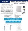 Ficha técnica MERCURY Panel Incrustar 8" 18W