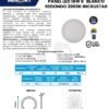 Ficha técnica MERCURY Panel Incrustar 8" 18W Ipl13 LUZ Calida