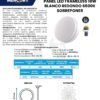 mercury-panel-sobreponer-18w-frameless-ficha-tecnica Ficha técnica MERCURY Panel Sobreponer 18W Frameless