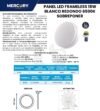 Ficha técnica MERCURY Panel Sobreponer 18W Frameless