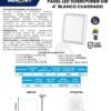 mercury-panel-sobreponer-4-6w-ficha-tecnica Ficha técnica MERCURY Panel Sobreponer 4" 6W