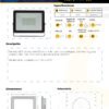 Ficha técnica MERCURY Reflector LED 100W Intemperie