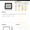 mercury-reflector-led-20w-intemperie-ficha-tecnica Ficha técnica MERCURY Reflector LED 20W Intemperie