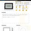mercury-reflector-led-30w-intemperie-ficha-tecnica Ficha técnica MERCURY Reflector LED 30W Intemperie