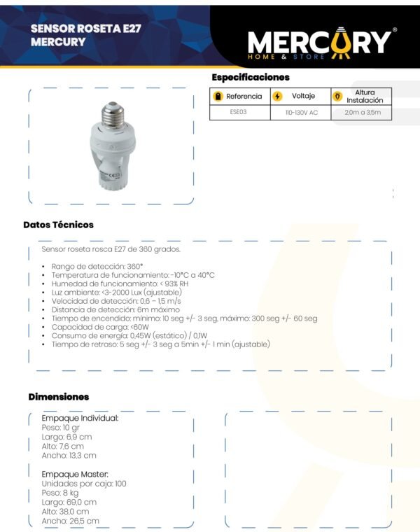 mercury-sensor-roseta-ficha-tecnica Ficha técnica MERCURY Sensor Roseta