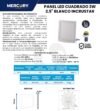 Ficha técnica Panel LED Cuadrado Incrustar 3W — Mercury