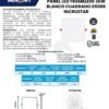 panel-led-frameless-cuadrado-incrustar-36w-mercury-ficha-tecnica Ficha técnica Panel LED Frameless Cuadrado Incrustar 36W — Mercury
