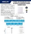 Ficha técnica Panel LED Frameless Cuadrado Sobreponer 24W — Mercury