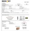 Ficha técnica Panel LED Frameless Redondo Incrustar 18W — Mercury · Ref IPL116