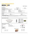 Ficha técnica Panel LED Frameless Redondo Incrustar 18W — Mercury · Ref IPL116