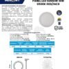 Ficha técnica Panel LED Incrustar 18W — Mercury · Ref IPL162