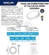 Ficha técnica Panel LED Redondo Sobreponer 24W — Mercury
