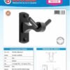 Ficha técnica Perchero Doble Base Rectangular en Aluminio Color Negro