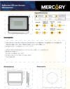 Ficha técnica Reflector LED Exterior 100W con Sensor de Movimiento IP65 — Mercury