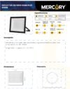 Ficha técnica Reflector LED Exterior 100W Luz Fría 6500K IP65 — Mercury Home Plus