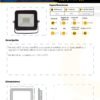 Ficha técnica Reflector LED Exterior 10W RGB Multicolor IP65 — Mercury