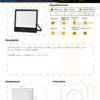 Ficha técnica Reflector LED Exterior 200W Luz Fría 6500K IP65 — Mercury Home Plus
