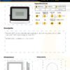 reflector-led-exterior-30w-luz-calida-3000k-ip65-mercury-ficha-tecnica Ficha técnica Reflector LED Exterior 30W Luz Cálida 3000K IP65 — Mercury