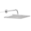 Regadera de Ducha Vanity Corona Cromada Cuadrada Ahorradora con Brazo