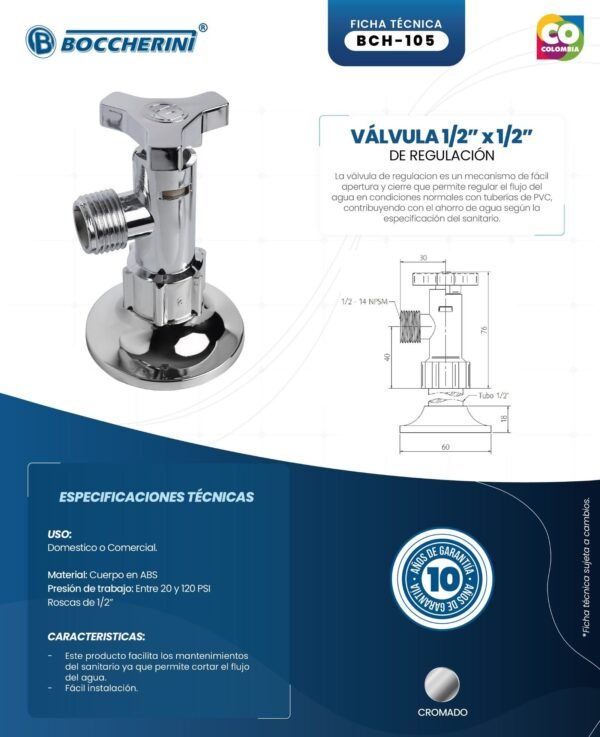 valvula-de-regulacion-plastica-cromo-de-1-2-x1-2-ficha-tecnica Ficha técnica Válvula de Regulación Plástica Cromo de 1/2 x 1/2