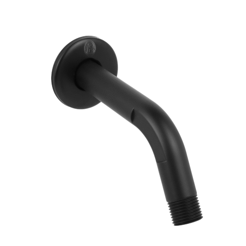 Tubo Curvo en Abs con Escudo, Acabado Negro Mate