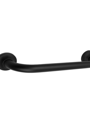 Barra de Seguridad Antideslizante en Acero Inoxidable Acabado Negro Mate 45 Cm
