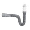 Sifón Flexible con Push para Lavamanos Silver