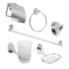Juego Accesorios para Bano X 6 Piezas en Zinc