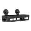 Organizador de Bano Rectangular Ventosa Color Negro