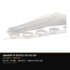 Amarre Plástico 25CM x 4.8MM Blanco X100 — Mercury