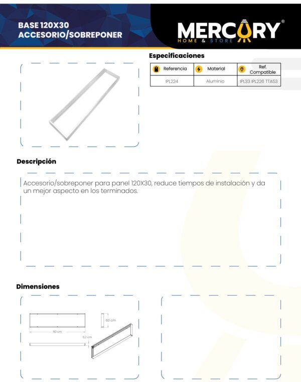 base-de-sobreponer-para-panel-led-30x120-mercury-ficha-tecnica Ficha técnica Base de Sobreponer para Panel LED 30x120 — Mercury