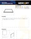 Ficha técnica Base de Sobreponer para Panel LED 60x60 — Mercury