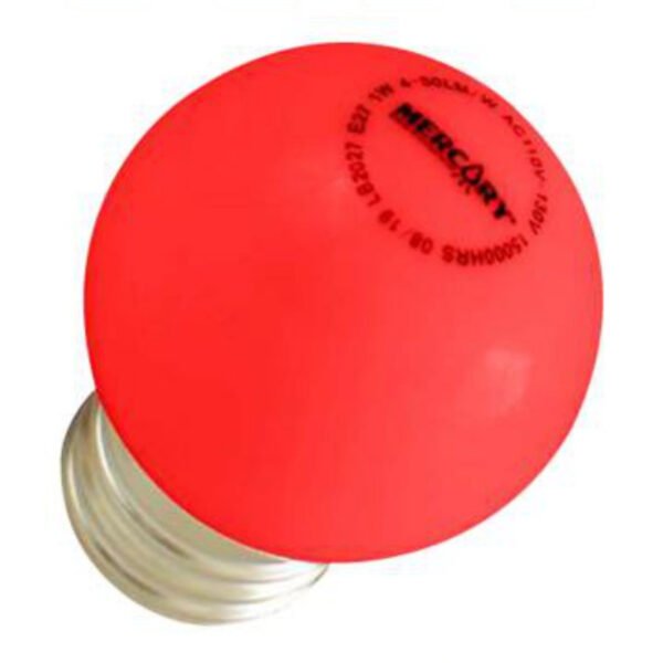 Bombillo LED 1W E27 Rojo — Mercury Bombillo LED 1W E27 Rojo — Mercury