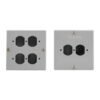 Caja 12 X 12 X 5 Tapa Leviton Gris