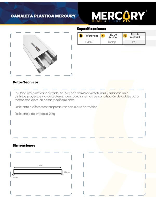 canaleta-plastica-100mm-50mm-2m-adhesivo-mercury-ficha-tecnica Ficha técnica Canaleta Plástica 100MM * 50MM *2m Adhesivo — Mercury