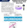 Ficha técnica Cinta Neón Flex LED Púrpura 120V x50m — Mercury