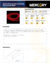 Ficha técnica Cinta Neón LED Roja 120V x100m IP65 — Mercury