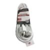 Extensión Corriente Polo Tierra 5m Blanca