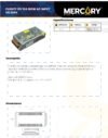 Ficha técnica Fuente Metálica para Cinta LED Fuente 12V 15A 180W Ac Input 110/220V — Mercury
