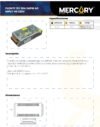 Ficha técnica Fuente Metálica para Cinta LED Fuente 12V 20A 240W Ac Input 110/220V — Mercury