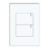 Interruptor Doble Conmutable White Luxury — Mercury