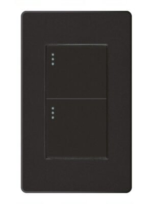 Interruptor Doble Negro — Mercury Plus Negro