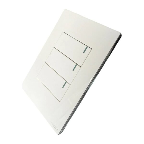 Interruptor Triple Conmutable White Luxury — Mercury Interruptor Triple Conmutable White Luxury — Mercury
