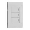 Interruptor Triple Premium White — Mercury